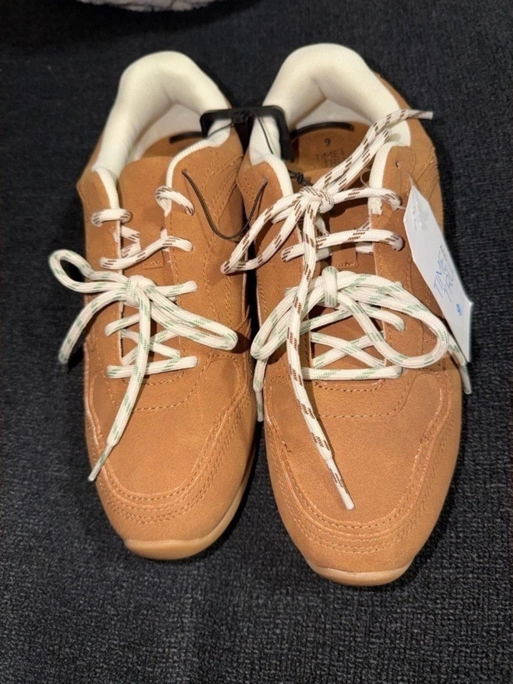 Time and Tru Brown Lace-Up Women's Sandals